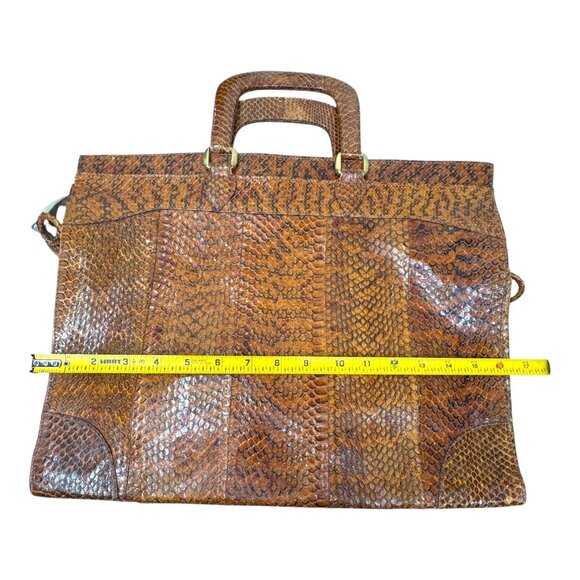 Genuine Snakeskin Luxury Handbag Made In India Exotic Leather Tote Messenger - Picture 7 of 10